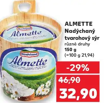 Kaufland ALMETTE Nadýchaný tvarohový sýr nabídka