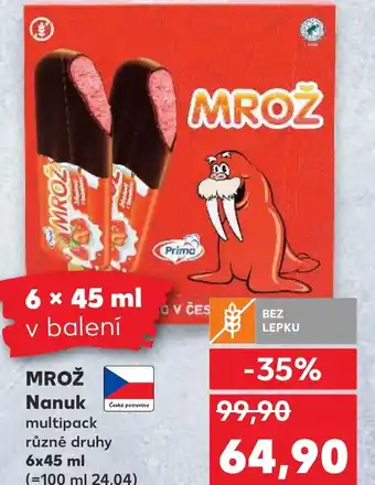 Kaufland MROZ Nanuk nabídka