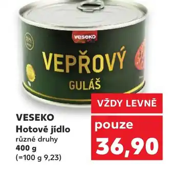 Kaufland VESEKO Hotové jídlo nabídka