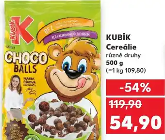 Kaufland KUBÍK Cereálie nabídka