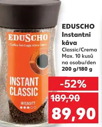 Kaufland EDUSCHO Instantní káva nabídka