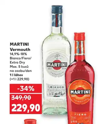 Kaufland MARTINI Vermouth nabídka