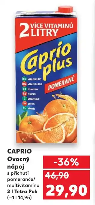 Kaufland CAPRIO Ovocný nápoj nabídka