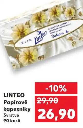 Kaufland LINTEO Papírové kapesníky nabídka
