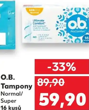 Kaufland O.B. Tampony nabídka