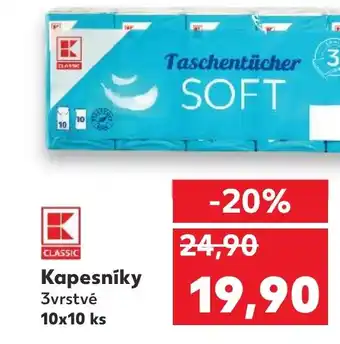 Kaufland Kapesníky nabídka