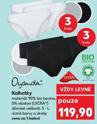 Kaufland Oyanda Kalhotky nabídka