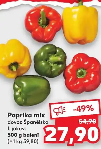 Kaufland Paprika mix nabídka