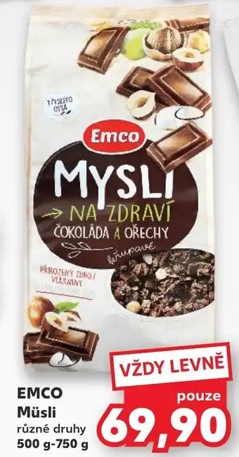 Kaufland EMCO Müsli nabídka