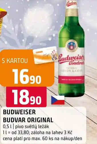 Terno BUDWEISER BUDVAR ORIGINAL nabídka