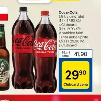 Tesco Coca cola, fanta, sprite nabídka