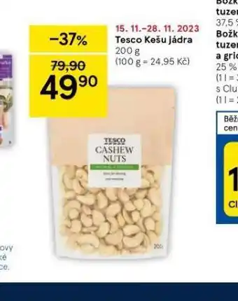 Tesco Tesco kešu jádra nabídka