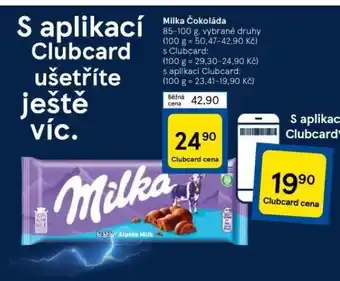 Tesco Milka čokoláda nabídka