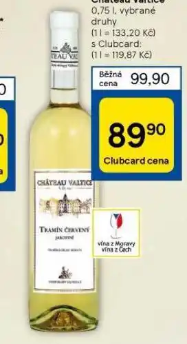 Tesco Chateau valtice nabídka