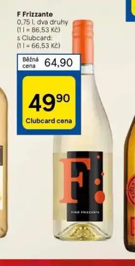 Tesco F frizzante nabídka