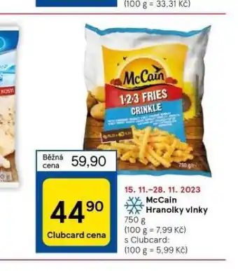 Mccain hranolky vlnky