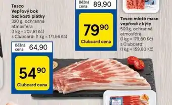 Tesco Vepřový bok bez kosti plátky nabídka
