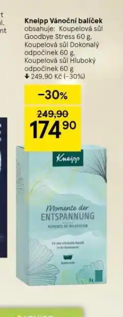 Tesco Kneipp vánoční balíček nabídka