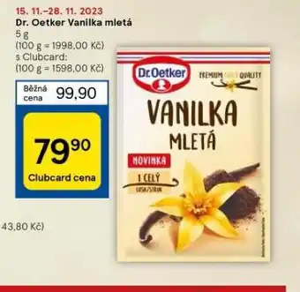 Tesco Dr. oetker vanilka mletá nabídka