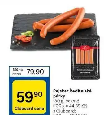 Tesco Ředitelské párky nabídka