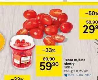 Tesco Rajčata cherry nabídka