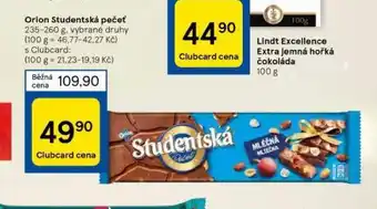 Tesco Orion studentská pečeť nabídka