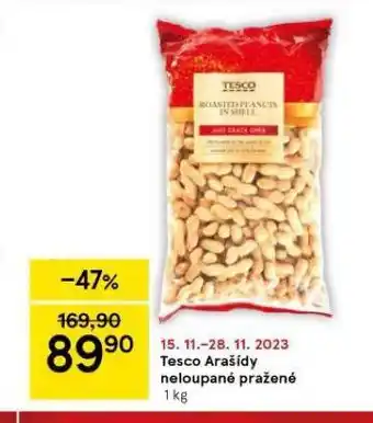 Tesco Tesco arašídy neloupané pražené nabídka