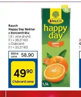 Tesco Rauch happy day nektar z koncentrátu nabídka