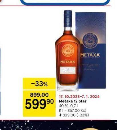 Tesco Metaxa 12 star nabídka