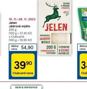 Tesco Jelen jádrové mýdlo nabídka