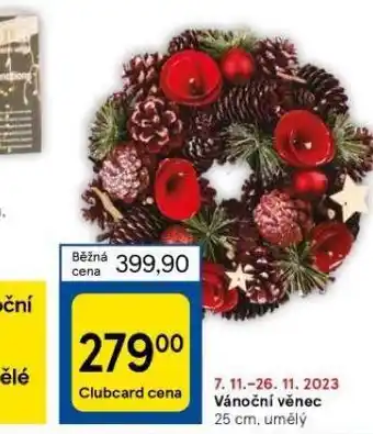 Tesco Vánoční věnec nabídka
