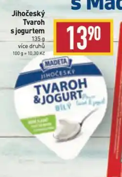Billa Jihočeský tvaroh s jogurtem nabídka