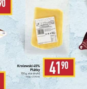 Billa Krolewski sýr nabídka