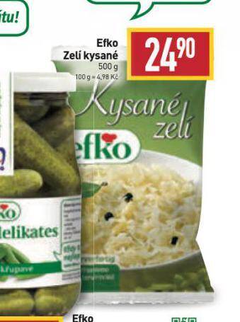 Billa Efko zelí kysané nabídka