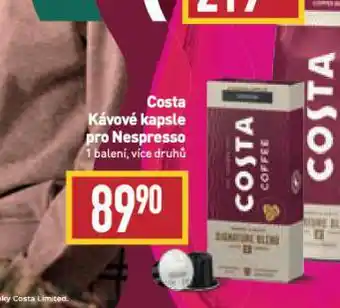 Billa Costa kávové kapsle nabídka