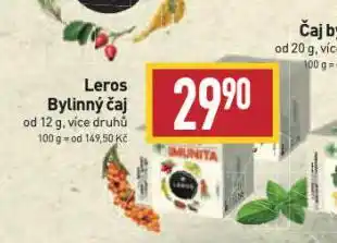 Billa Leros čaj nabídka