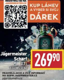 Billa Jagermeister scharf nabídka