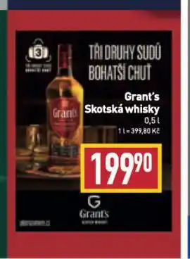Billa Grant's triple wood whisky nabídka