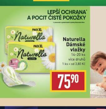 Billa Naturella dámské vložky nabídka