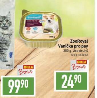Billa Zooroyal vanička pro psy nabídka