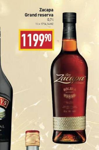 Billa Zacapa gran reserva nabídka