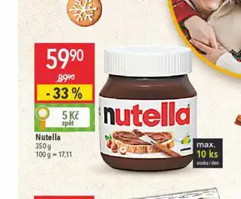 Globus Nutella nabídka