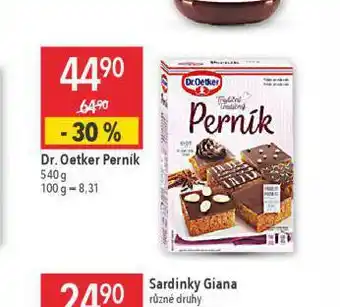 Globus Dr. oetker perník nabídka