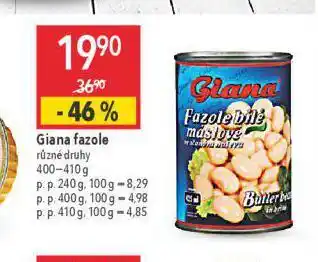 Globus Giana fazole nabídka