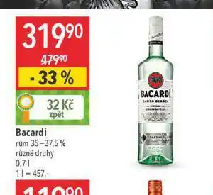 Globus Bacardi nabídka
