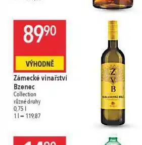 Globus Zámecké vinařství bzenec nabídka