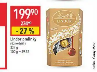 Globus Lindor pralinky nabídka