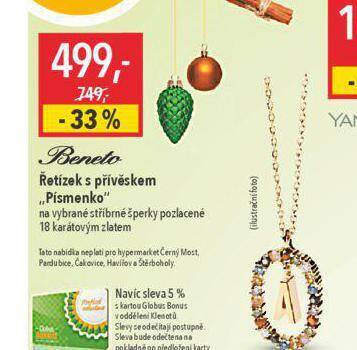 Globus Řetízek s přívěskem nabídka