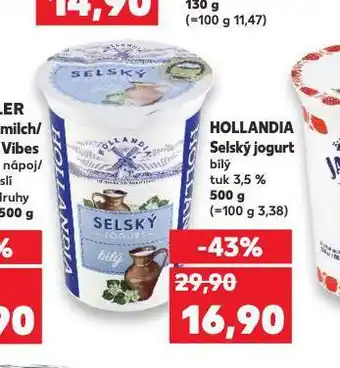 Kaufland Hollandia selský jogurt nabídka
