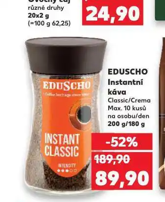 Kaufland Eduscho káva nabídka